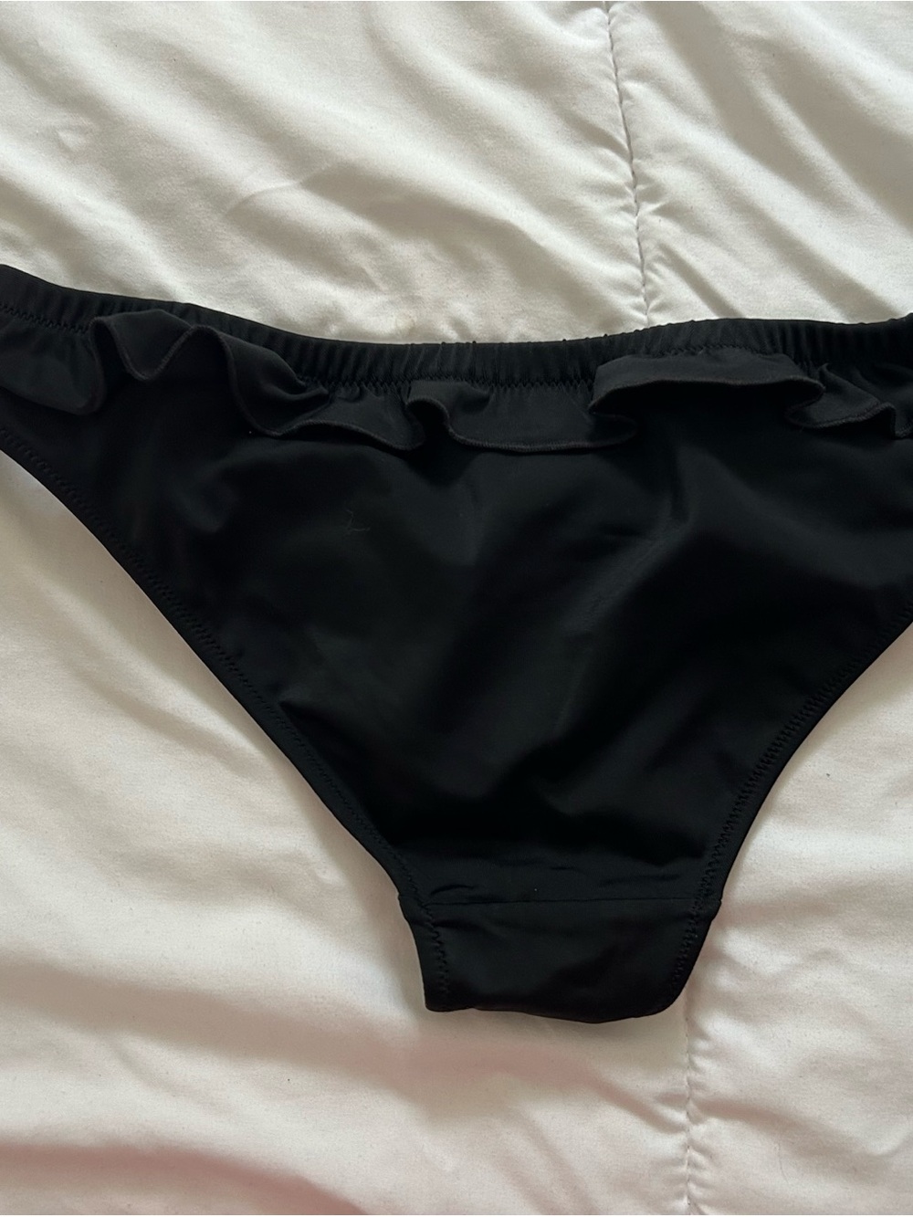 Express Black Ruffle Bikini Bottom - Picture 2 of 4